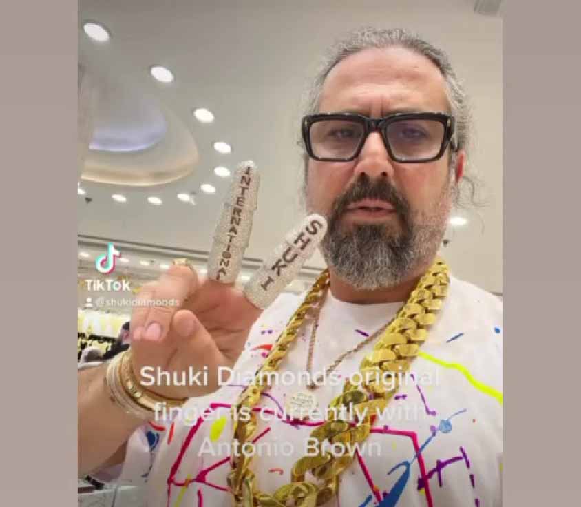 Antonio Brown sued for 1.1m by celeb jeweler Shuki International Professional Jeweler USA